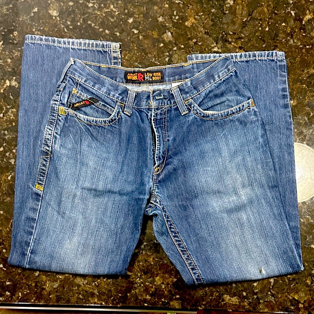 Ariat M4 Low Rise Bootcut Jeans in Dark Blue